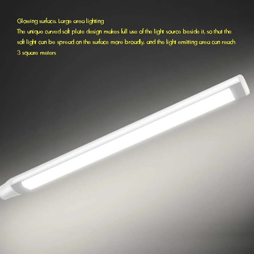 LED Desk Lamp, Eye-caring Table Lamps, Promise Dimming Office Lamp with USB Charging Port, Touch Control, Memory Function, White 4