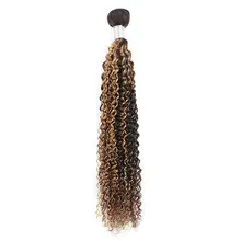 Paquete de ondas decorativas para mujer, mechones de pelo ondulado brasileño sedoso con estilo, suministros para peluca