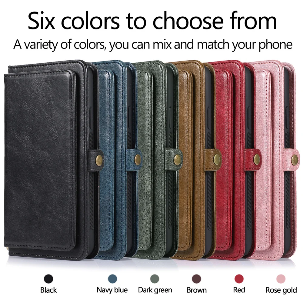 iphone 12 pro max case Flip Wallet Case For iPhone 13 12 Mini 11 Pro Max Leather Cover For iPhone SE 2020 XS XR X 6 6s 7 8 Plus Card Slot Phone Coque iphone 12 pro max phone case