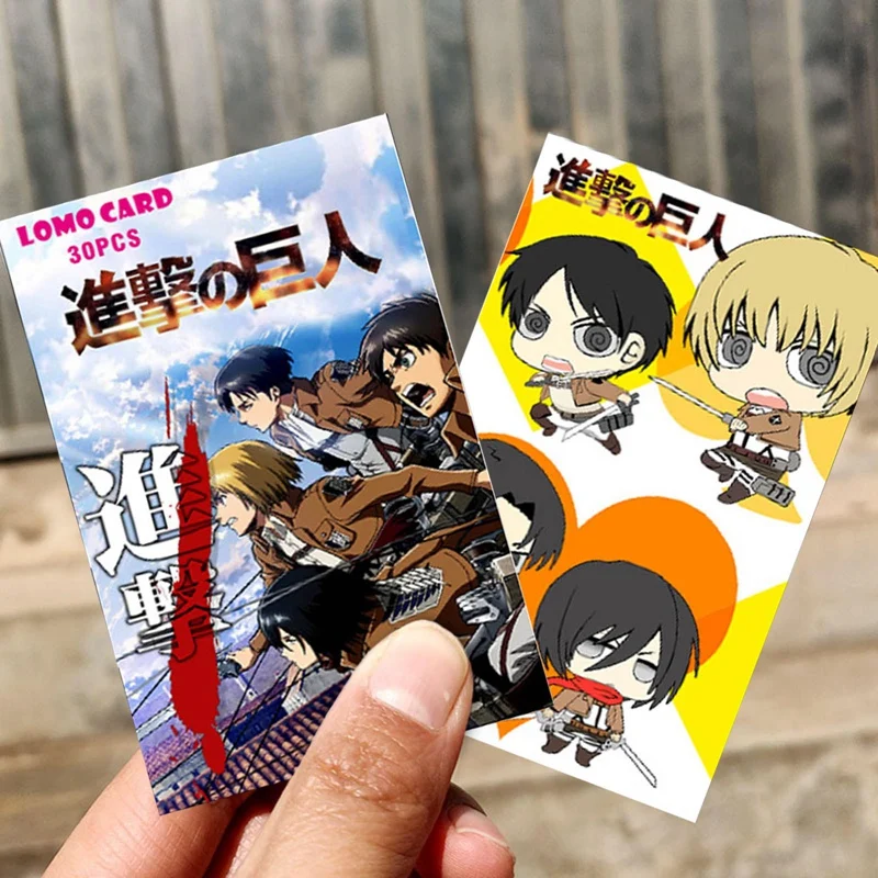 Baralho Anime Shingeki no Kyojin - Attack on Titan Ataque Titãs Carta Jogo  Truco Pôker Cartas Cards Personagens