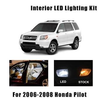 

17 Bulbs White Interior LED Car Reading Ceiling Light Kit Fit For 2006 2007 2008 Honda Pilot Trunk Mirror Door License Lamp