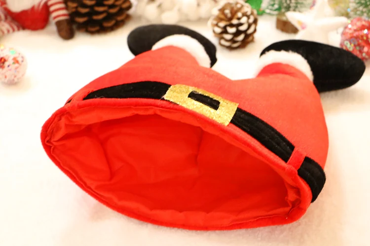 Подвижная шапка Санта-Клауса, забавная Кепка для ног курицы, странные игрушки для детей, взрослых, подарок на Рождество, детские танцевальные рождественские игрушки