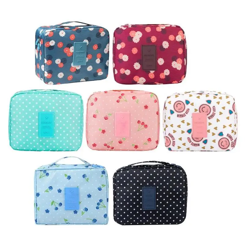 Переносная дорожная сумка для хранения органайзер макияжа чемодан бюстгальтер