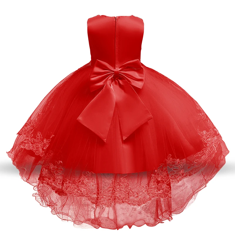Новогоднее платье вечерние кружевные платья красного цвета для девочек, детские платья для девочек, рождественское платье торжественное свадебное бальное платье принцессы, Vestido Infant - Цвет: only dress 3