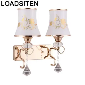 

Lamp Wandlampe Penteadeira Lampe Murale Aplique Luz Wandlamp Luminaire Crystal Lampara De Pared Interior Wall Bedroom Light