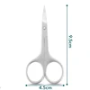 1Pcs Eyebrow Scissors Curved Blade Professional Stainless Steel Manicure Precision Trimmer Eyelash Nose Hair Remover Tool 6