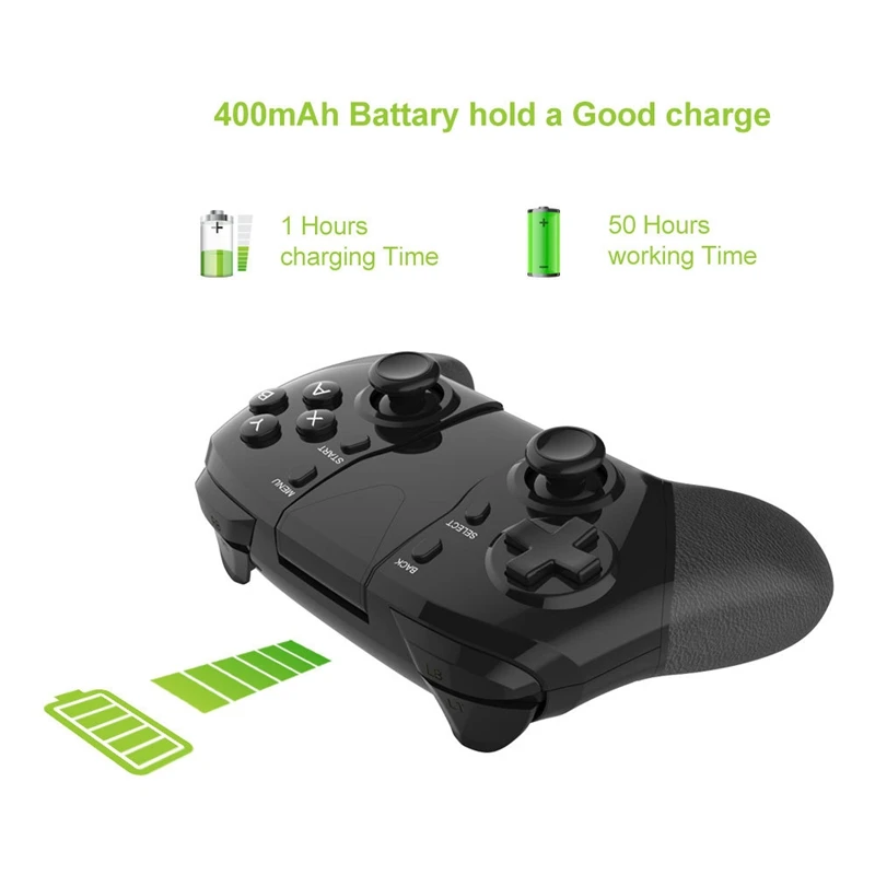 

Wireless Smartphone Joystick Gamepad Android Controller Bluetooth Control for IOS and Android PC Smart TV with Support