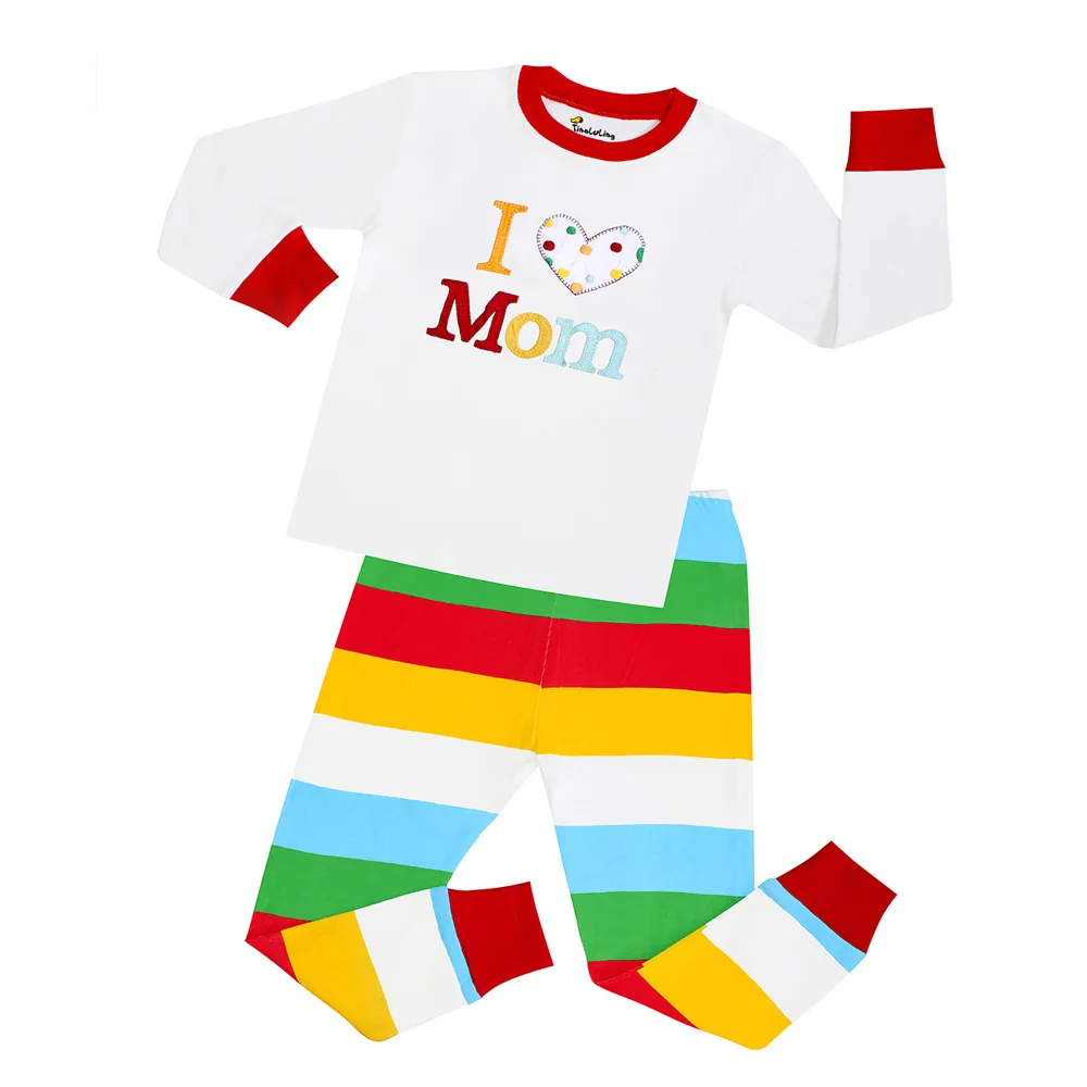 Новые пижамные комплекты для маленьких девочек Детская Пасхальная Пижама с кроликом, детская одежда для сна одежда для малышей пижамы с единорогом для девочек детская одежда