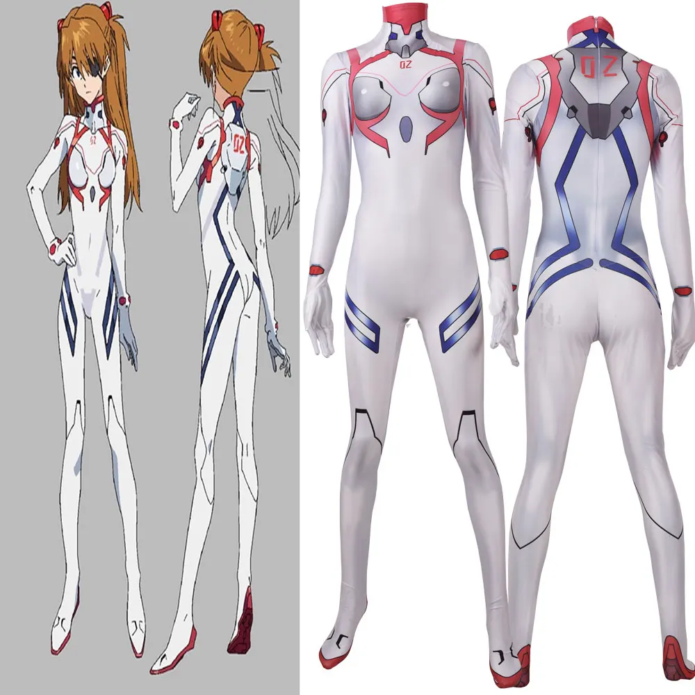 Костюм для косплея аниме Shin Gekijo-ban Asuka Langley Soryu 02 Аянами Рей Эва 4 0 Финальные костюмы