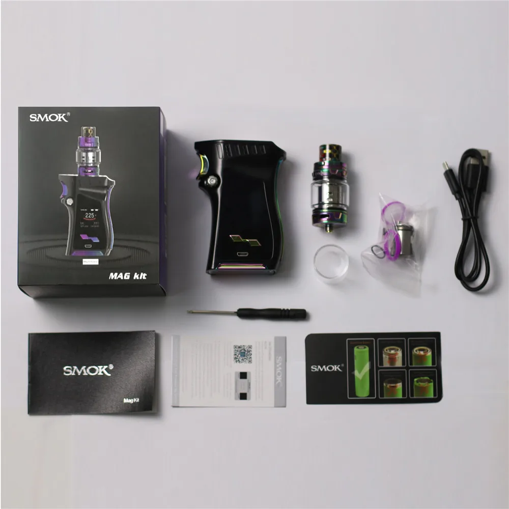 Billig Vape SMOK MAG Kit Elektronische Zigarette Verdampfer Alien 225W Vape Box Mod E Zigarette Mech Mod Kit VS Mini s067