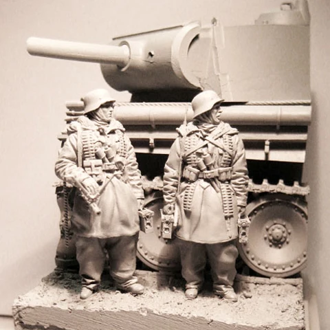 1/35 Смола Модель комплект бак ранняя версия леопарда G неокрашенный и