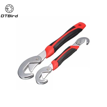 

Multi-Function 2pcs Universal Wrench Adjustable Grip Wrench Set 9-32mm Ratchet Wrench Spanner Hand Tools
