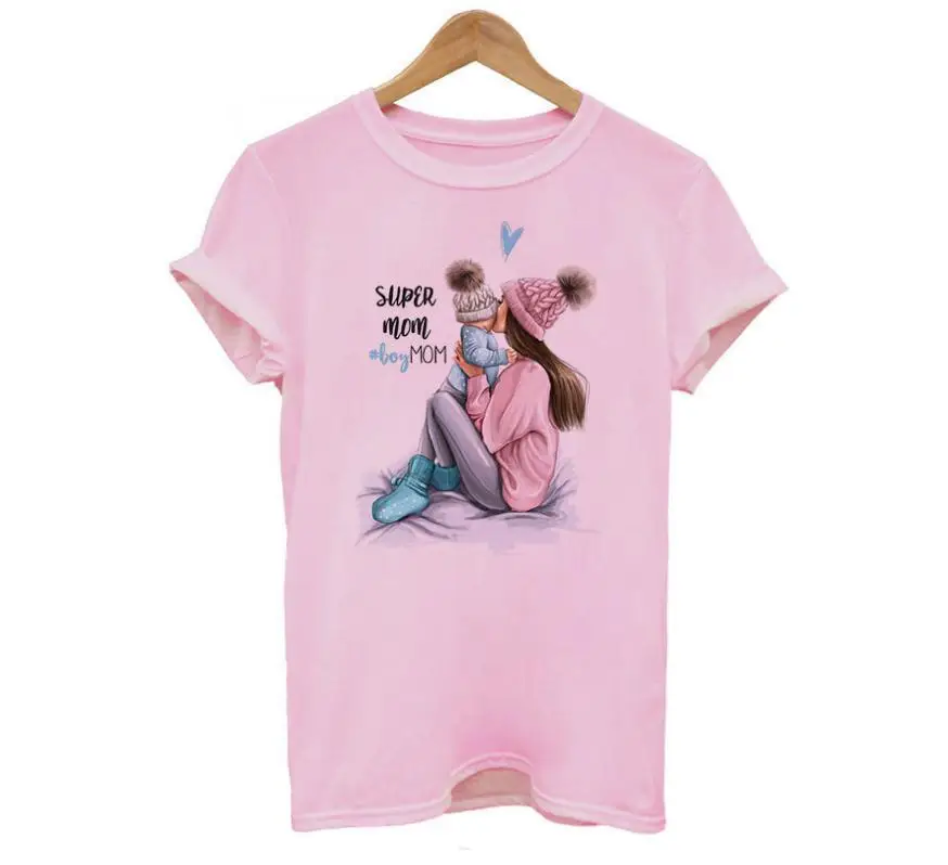 

Super Mama Print T Shirt Women Short Sleeve O Neck Loose Tshirt 2020 Summer Women Tee Shirt Tops Camisetas Mujer
