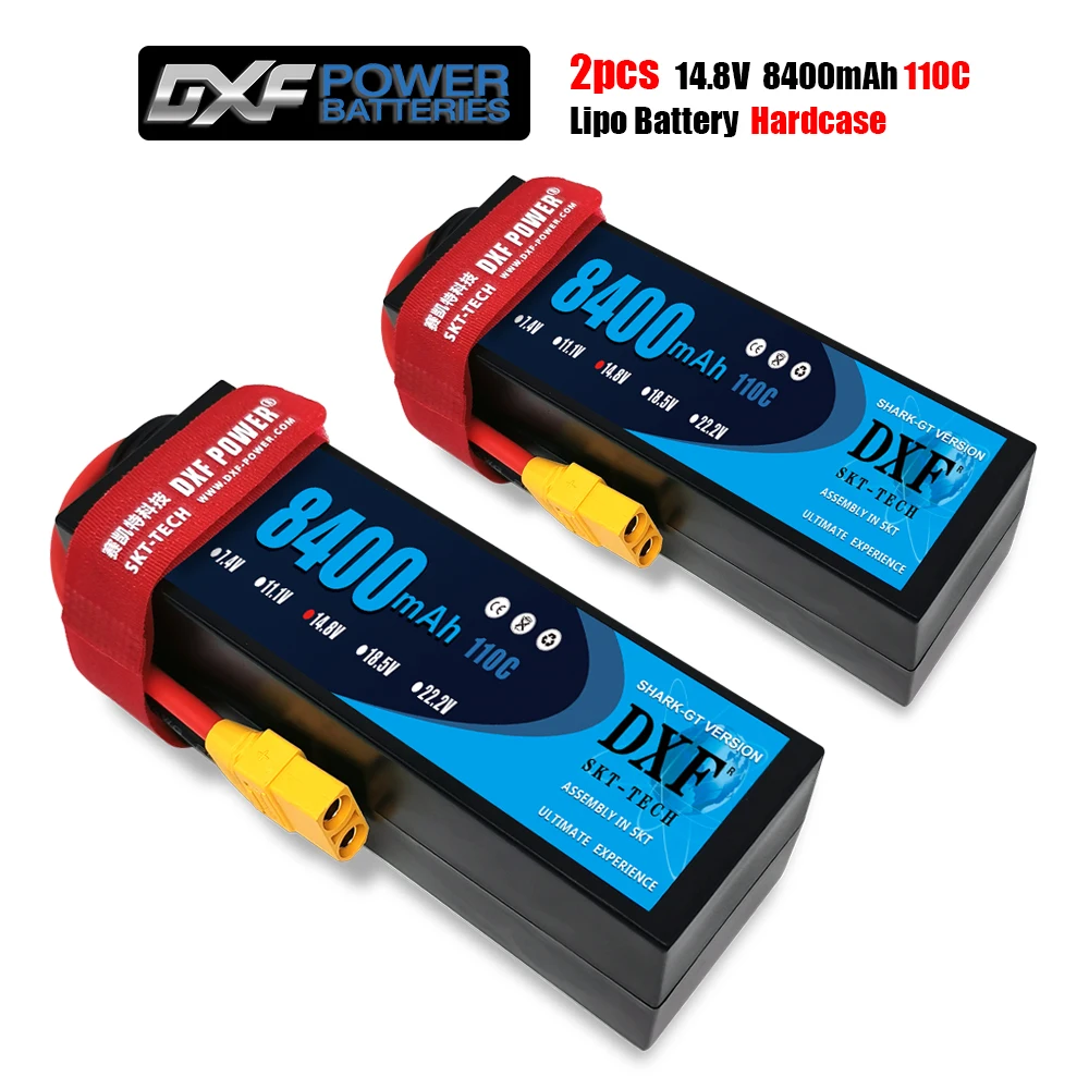 Литий-полимерный аккумулятор DXF 14 8 в 8400 мАч C макс. жесткий корпус для вертолета