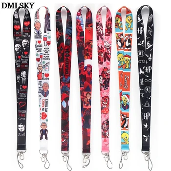 

DMLSKY Anthony Fauci Men Keychain Magic School Phone Lanyard Cartoon Punk Neck Strap for Keys ID Card Phone Lanyards M4530