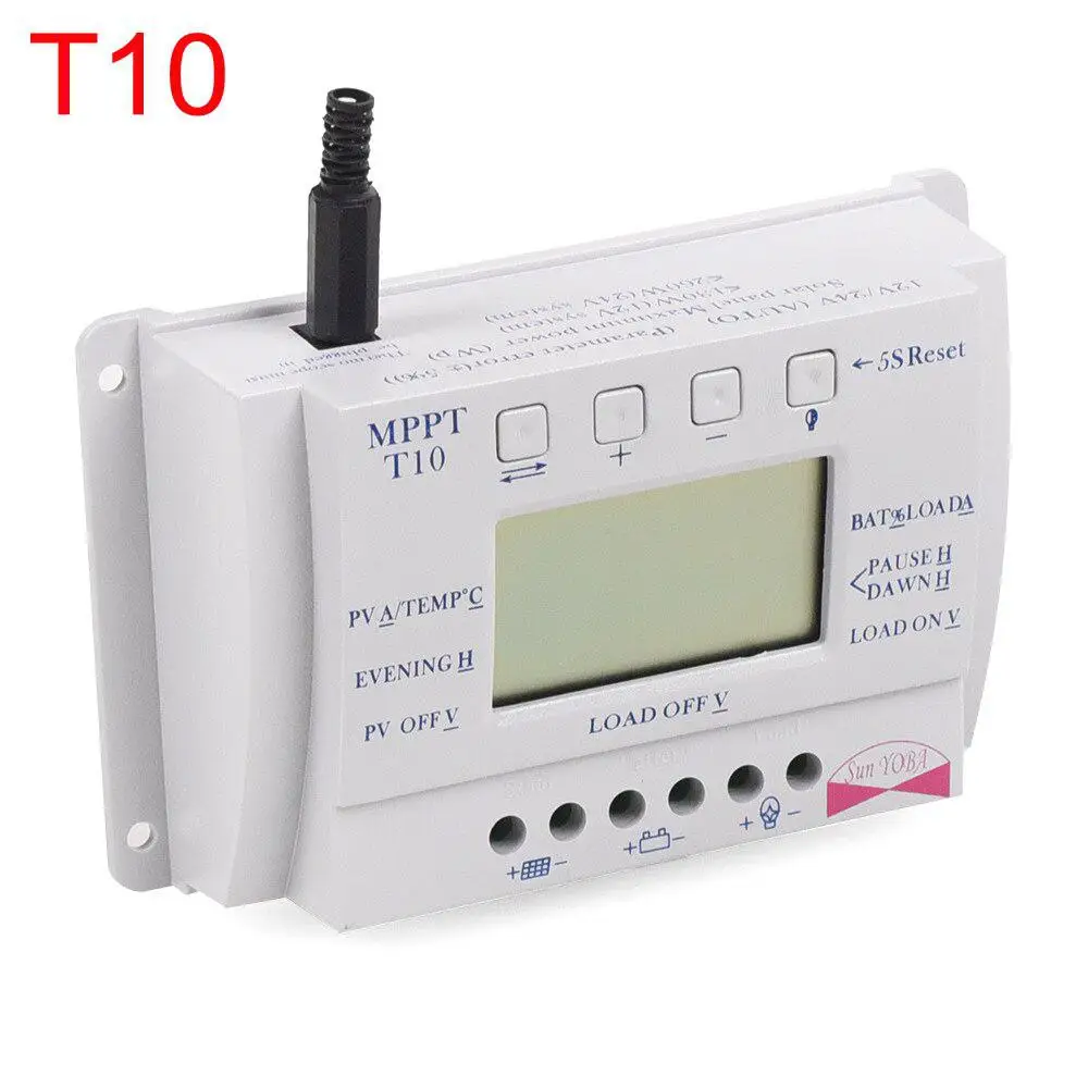 Lcd 10/20/30/40A 12 V/24 V MPPT солнечная панель регулятор заряда контроллер 3 таймера