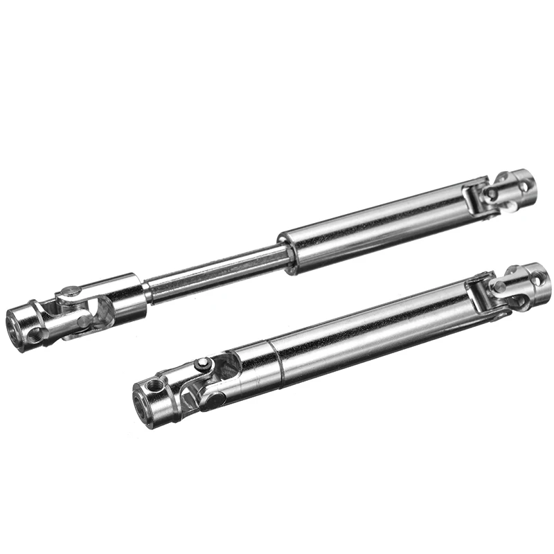 1 Pair 110-155mm Universal Drive Shaft Stainless Steel Drive Shafts For 1/10 Axial SCX10 D90 RC Crawler Accessories