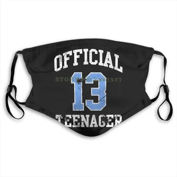 

Face Mask Official Nager 13 Thir N Birthday Boy Girl Anti Dust With Filter For Men For Women Kids Girl Boy Teens Masks