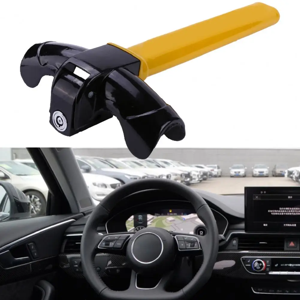 Car Steering Wheel Lock Anti-theft T Shape Sturdy Stainless Lock Enhance Car Security Steering Wheel for Vehicles
