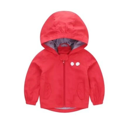 Ali1159R LILIGIRL/однотонная куртка для девочек и мальчиков; Верхняя одежда с капюшоном; пальто для детей; ветровка; топы; modis куртка для девочки - Цвет: Ali1159R