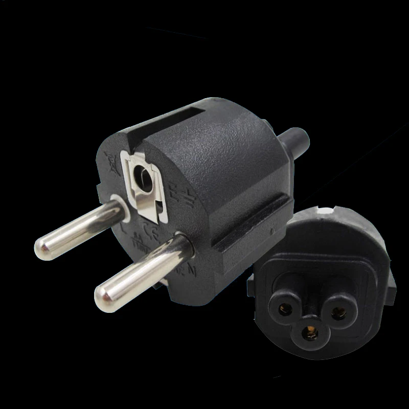 1PCS 250V 10A EU  ÷ 2Pin  ̺ Ŀ ǻ    ̾ 