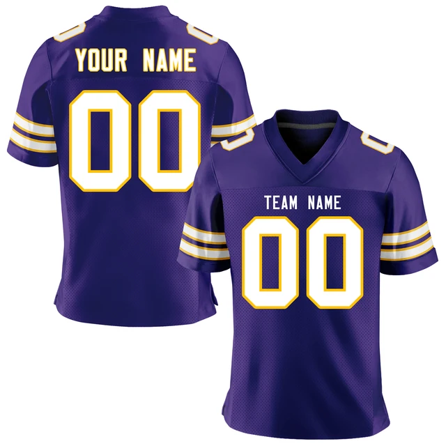 Custom American Football Jerseys Personalized Mesh T Shirts Sublimated Printed Your Team Name Number Rugby Team Jersey Men/Youth GR-XD18-13