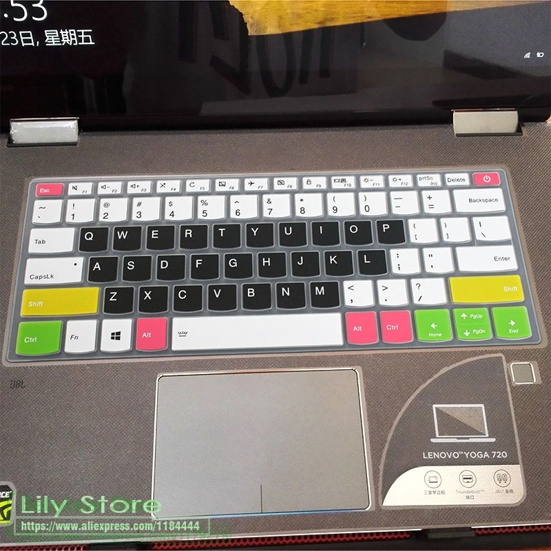 Силиконовый защитный чехол для клавиатуры для ноутбука lenovo Ideapad 330S-14 330s-14IKB 330S 14 ikb 330s-14ast 330s-14arr 330s-14lkb - Цвет: candyblack