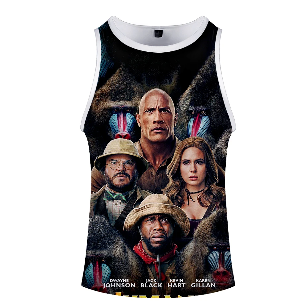 Жилет Jumanji для научной фантастики модный летний топ в уличном стиле без рукавов с