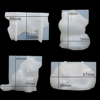 

3D Cute Cat Soap Mold Pet Cats Gumpaste Cake Mold Resin Casting Tools Art CrafT 634D