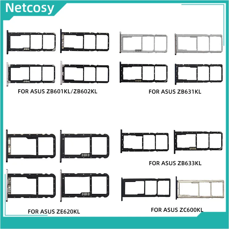 

SIM Card Tray Slot Holder Adapter Part For ASUS Zenfone ZB601KL ZB602KL ZB631KL ZB633KL ZC600KL ZE620KL Sim Card Slot