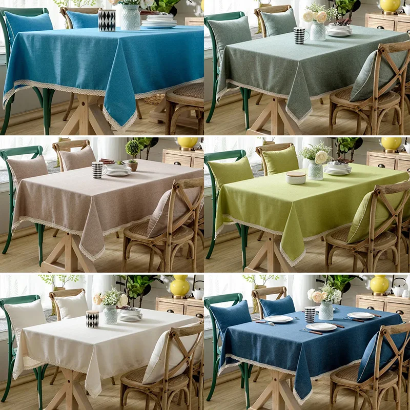Table Cloth Rectangular for 4 Seater Chair Sashes Wedding Decoration White Lace Tablecloth Cover Party | Дом и сад