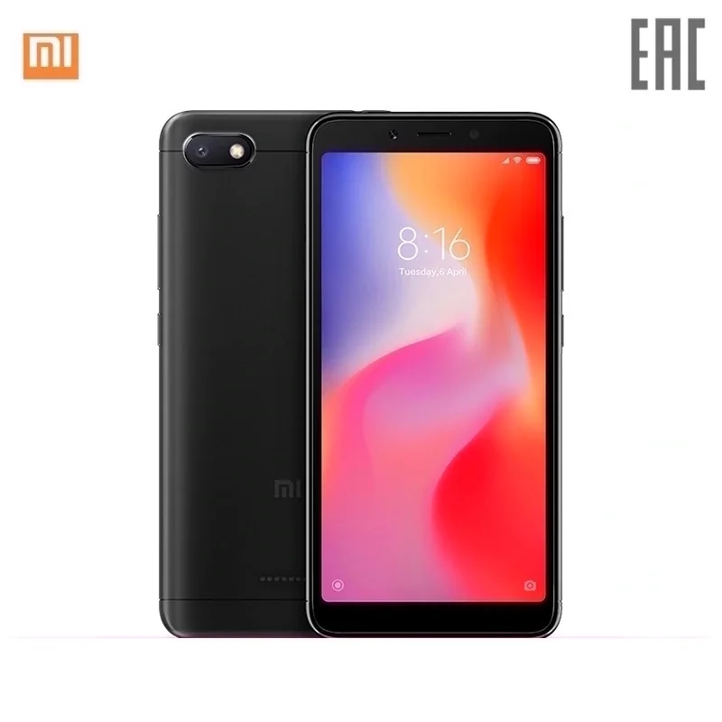 Xiaomi Redmi 6A RU 16 ГБ, Доп. скидка 3% при заказе от 3 шт.[официальная гарантия, быстрая ]