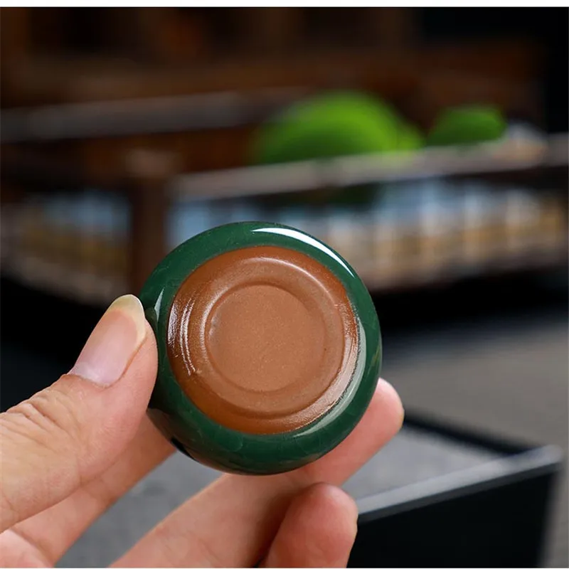 Mini Tea Box Glazed Ceramic Jar Storage Boxes Pottery Jar Airtight Coffee Box Kitchen Food Storage Pots Ointment 16 Colors tea tin box tea canister