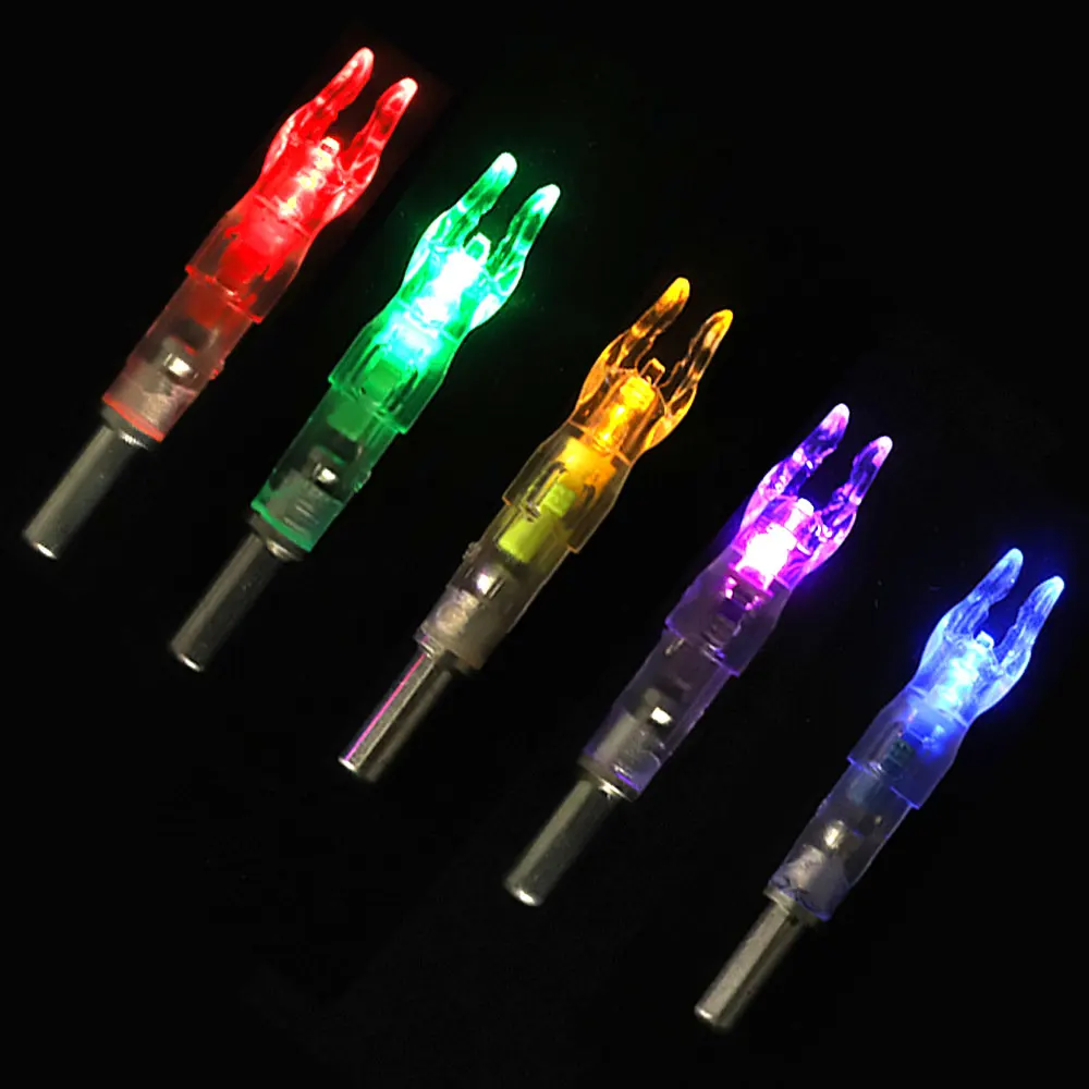 3pcs Automatically  LED Nock For ID 4.2 5.2 6.2 7.6 MM Archery Bow String  Lighted Activated Nocks Arrow Accessory Hunting 4