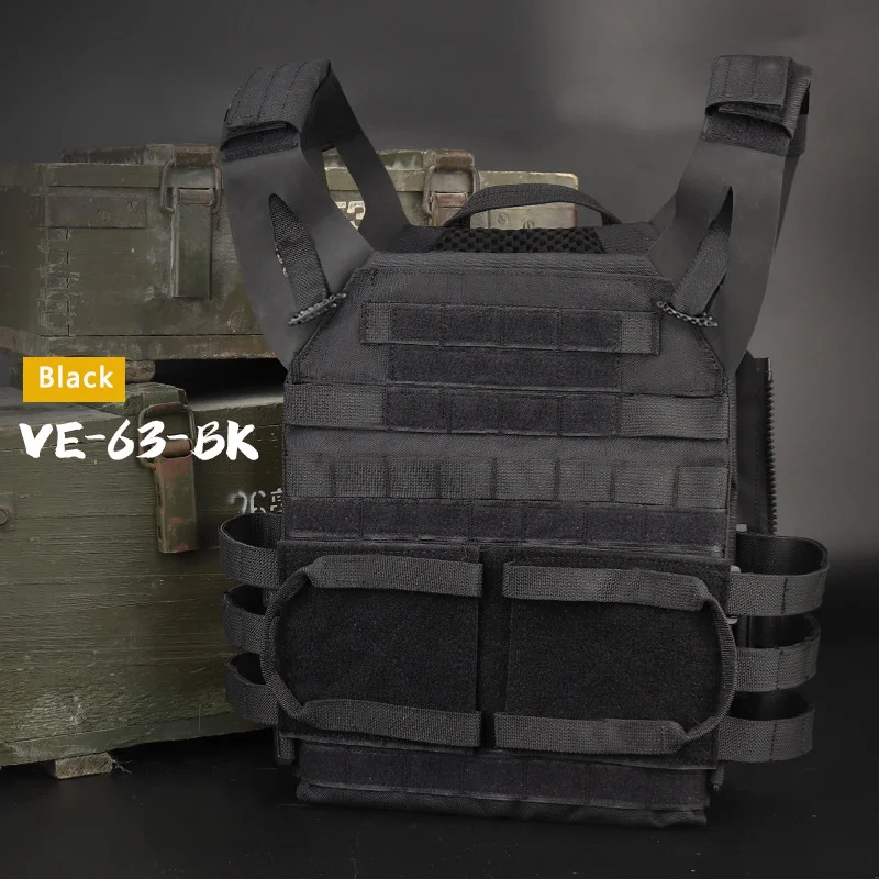 Охотничий бронежилет JPC Molle Plate Carrier, уличный жилет CS для игры в пейнтбол, страйкбол, жилет, аксессуары для стрельбы - Цвет: BK