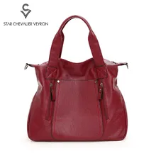 Женская кожаная сумка, Женская Ручная сумка, женская сумка с верхней ручкой на молнии, дизайнерская женская сумка через плечо, вместительные сумки, женская сумка