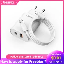 Remax Fast USB Charger Quick Charge QC 3.0 PD 18W Type C To Lightning Cable Charging Set for iPhone 11 12 Xiaomi Phone Adapter