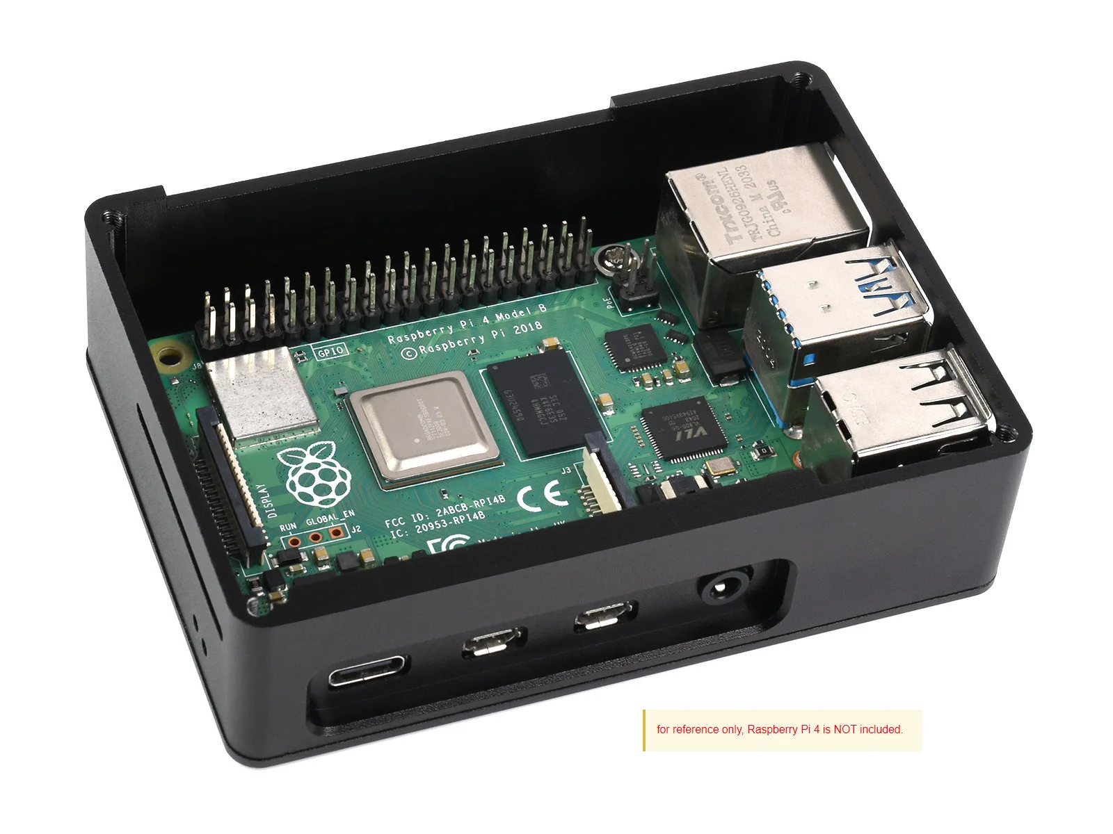 Waveshare Dual Fan Case For Raspberry Pi 4, Dull-Polish Surface, Boards NOT Included