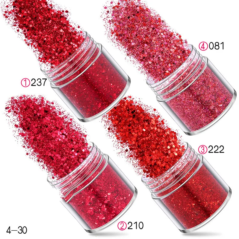 40/50ml Hexagonal Fine Powder Series Christmas Sequins Mixed Craft Nail Polish Holographic Glitter Set Decoration | Дом и сад