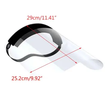 

Anti-Saliva Protective Mask Clear Full Face Cover Elastic Anti-fog Face Shield J6PB