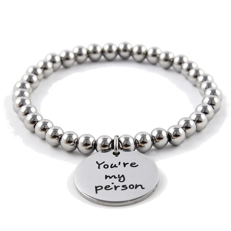 Жесткий браслет с гравировкой вы мой человек Универсальный ручной работы