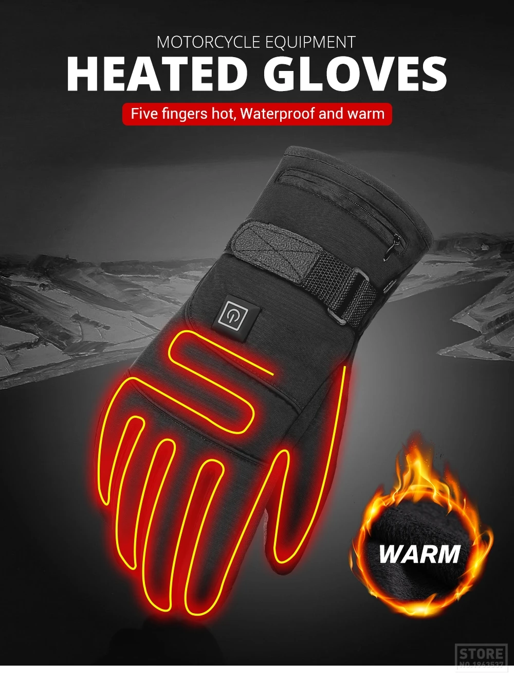 Водонепроницаемые мотоциклетные перчатки с подогревом Guantes Moto Heating USB грелка для рук Электрические Тепловые перчатки с подогревом перчатки с питанием от батареи