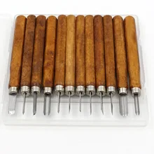 

12 Pcs Wood Lathe Chisel Turning Carving Tools Cutting Blade W/ Handle For Woodworking Tools Accessories