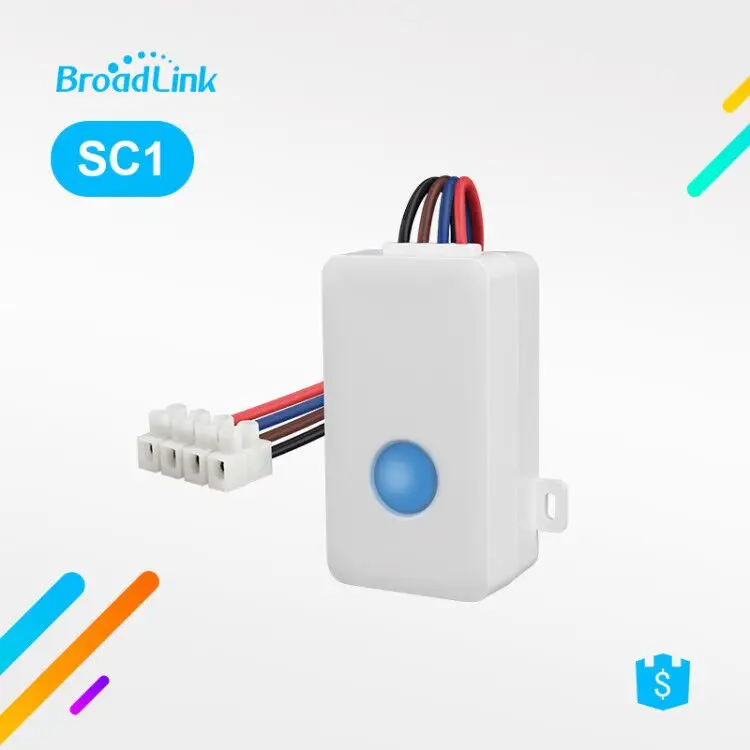 Смарт-коммутатор Broadlink SC1, приложение WiFi, 2,4 ГГц, блок управления, синхронизация, синхронизация, 2500 Вт, Ondersteuning, iOS 7,0/Android - Цвет: SC1 1PC