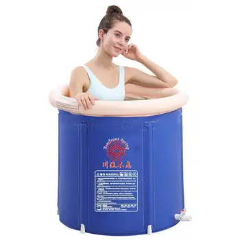 

Folding Bath Barrel Adult Bath Barrel Inflatable Bath Tank Thickening Non-wooden Barrel Bath Barrel For Men And Women