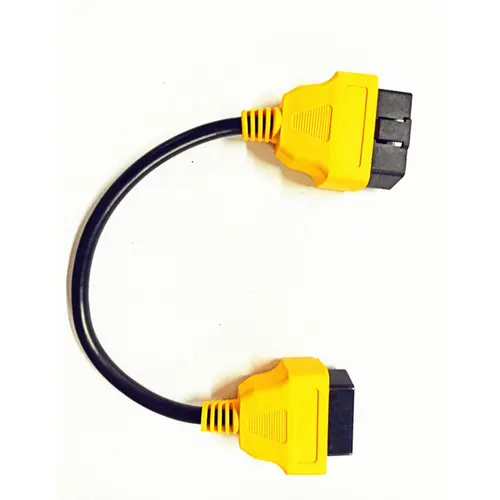30 CM 13CM 16pin 자동차 OBD2 연장 케이블 30 cm 연장 obdii 커넥터 어댑터 인터페이스 16 핀 남성 여성 OBD 2 어댑터 2