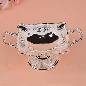 

Zinc Alloy KTV Hotel Club Home Candy Snack Plate Snack Dish Fruit Plate Tableware