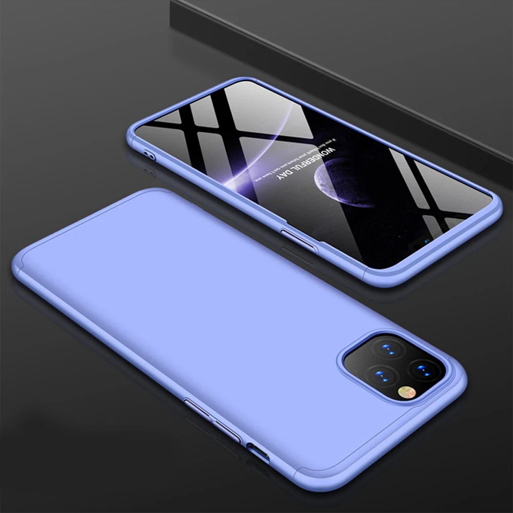 Mid-Night Green Armor Case For iPhone 11 Pro Max Shockproof Hybrid 360° Silm Hard Cover+Tempered Glass Screen Film |