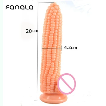 Corn Very Huge Soft Dildo with Suction Cup Penis Dong Dildo Vibrator Adult Sex Toys for Women Gay Masturbation Anal Butt Plug 3