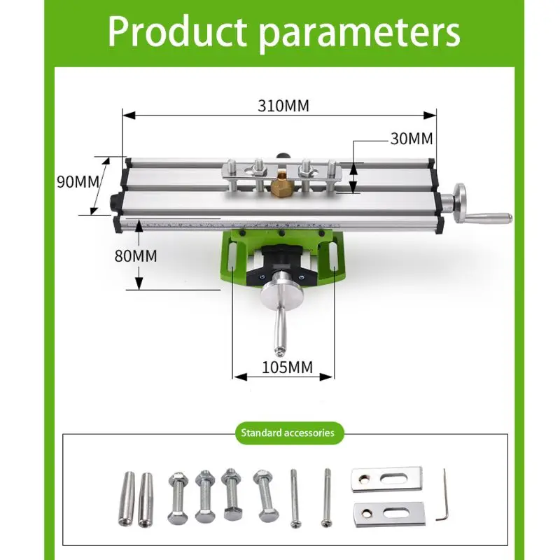 

Mini Precision Milling Machine Multifunction Worktable Drill Vise Fixture Table 72XD